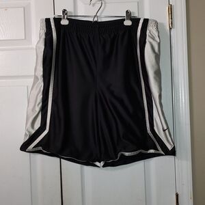 Nike Black and Silver  shorts  Sz XL